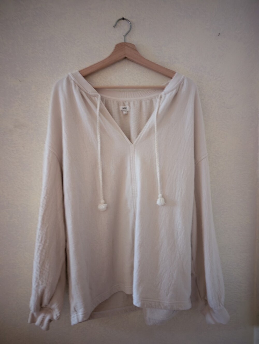 Cream Boxy Fit Sweater Ivory